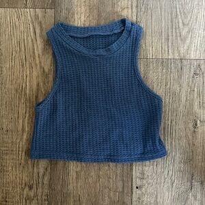 Waffle knit top